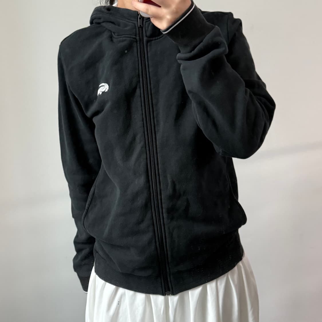 [4] 라코스테 블랙 후드집업 상품이미지1