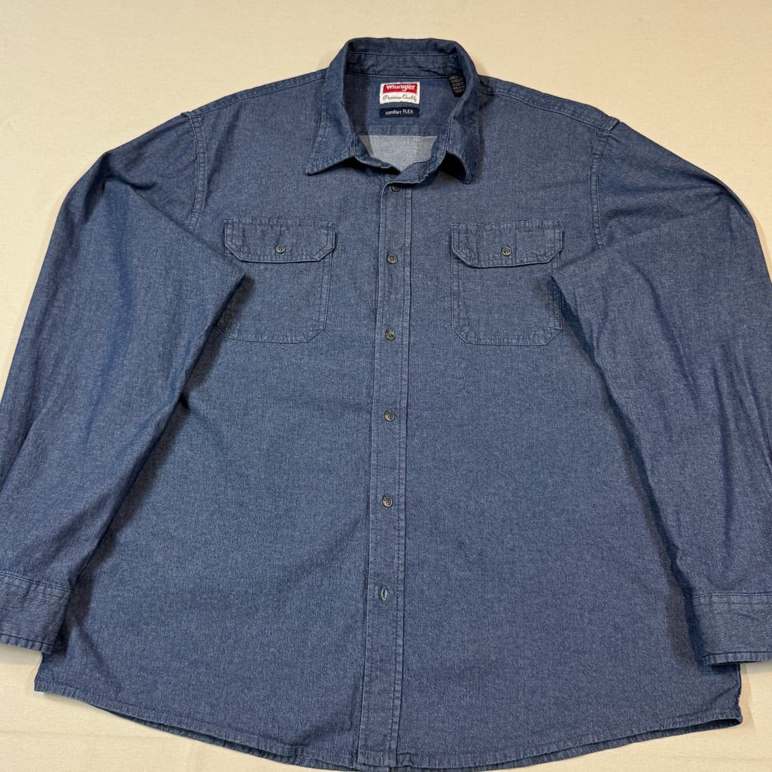 XXL) Wrangler 랭글러 투포켓 워크웨어 코튼 데님 셔츠 W2 상품이미지2