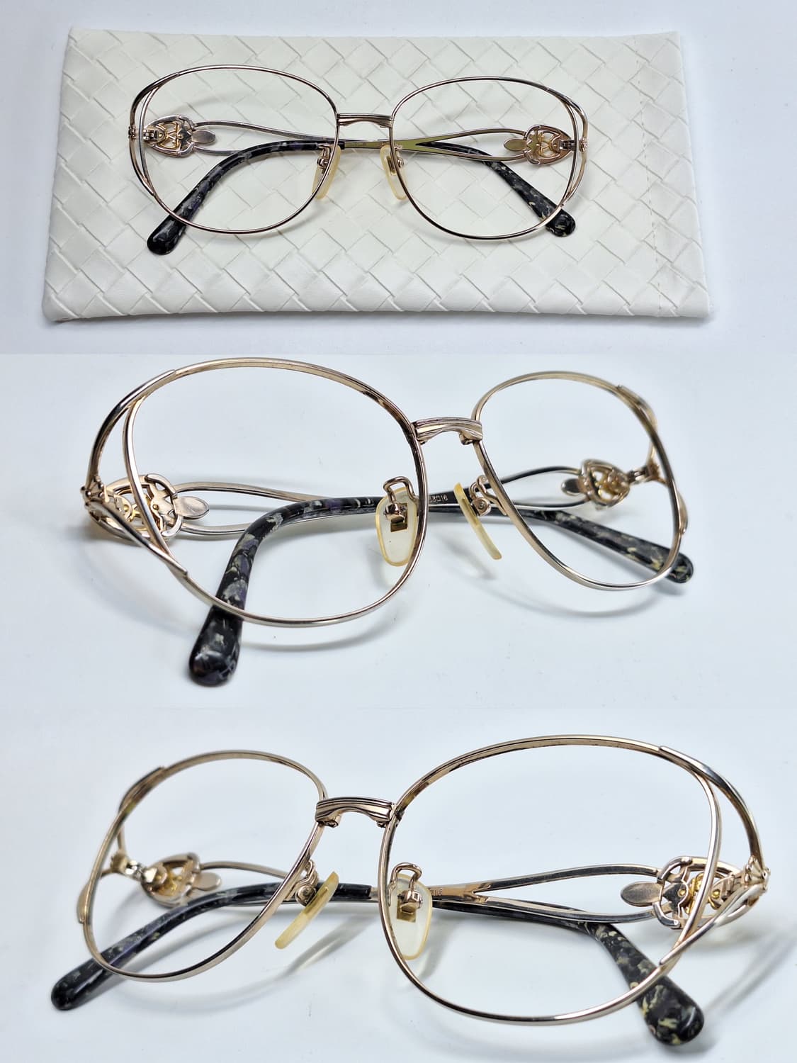 90s 일본 빈티지/란셀 LANCEL L-3225 순수 티타늄 안경테 상품이미지6