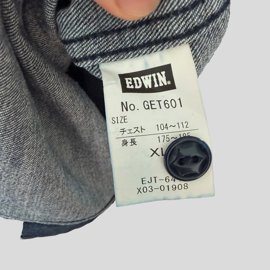 (XL)EDWIN 에드윈 데님 반팔셔츠 상품이미지6