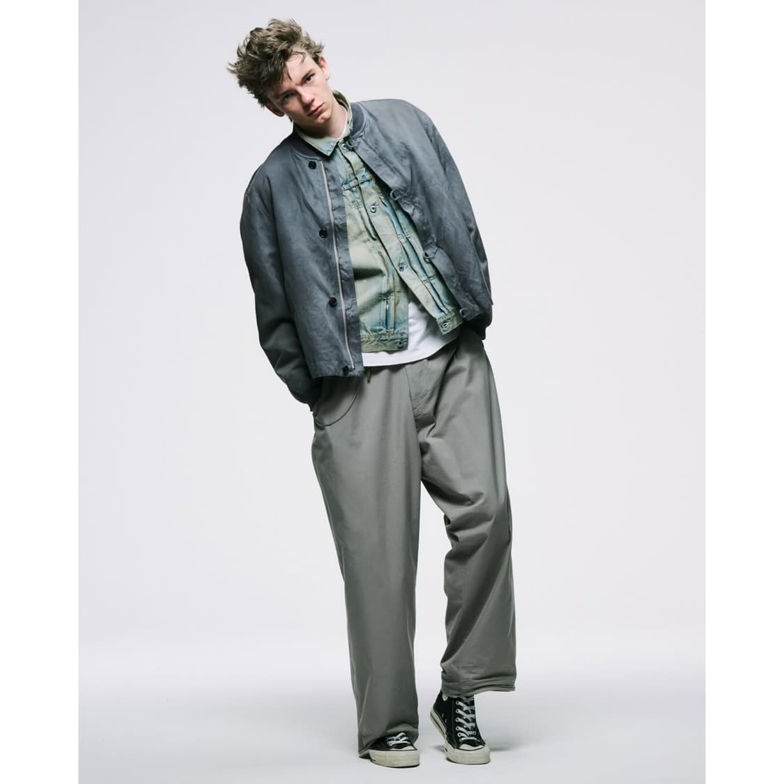 25ss Vintage Silk Bomber Jacket 상품이미지4