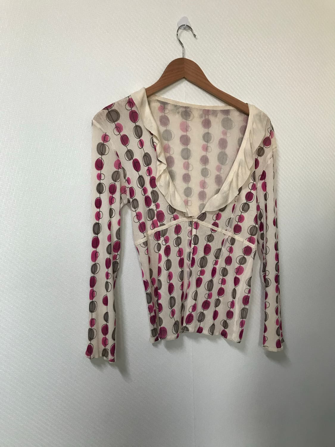 vintage dot lace cardigan hagumi 상품이미지1