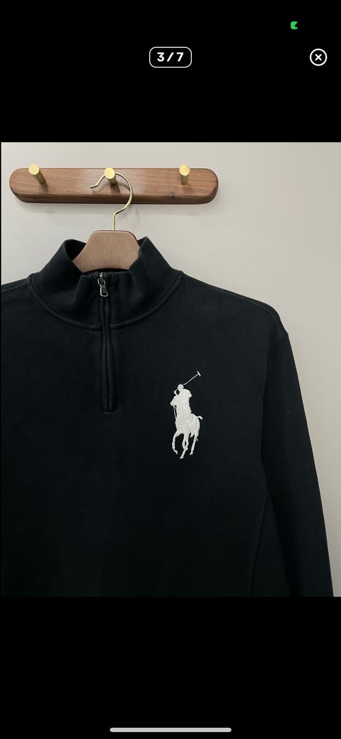 폴로랄프로렌 빅포니 블랙 반집업 니트 A3337 상품이미지3