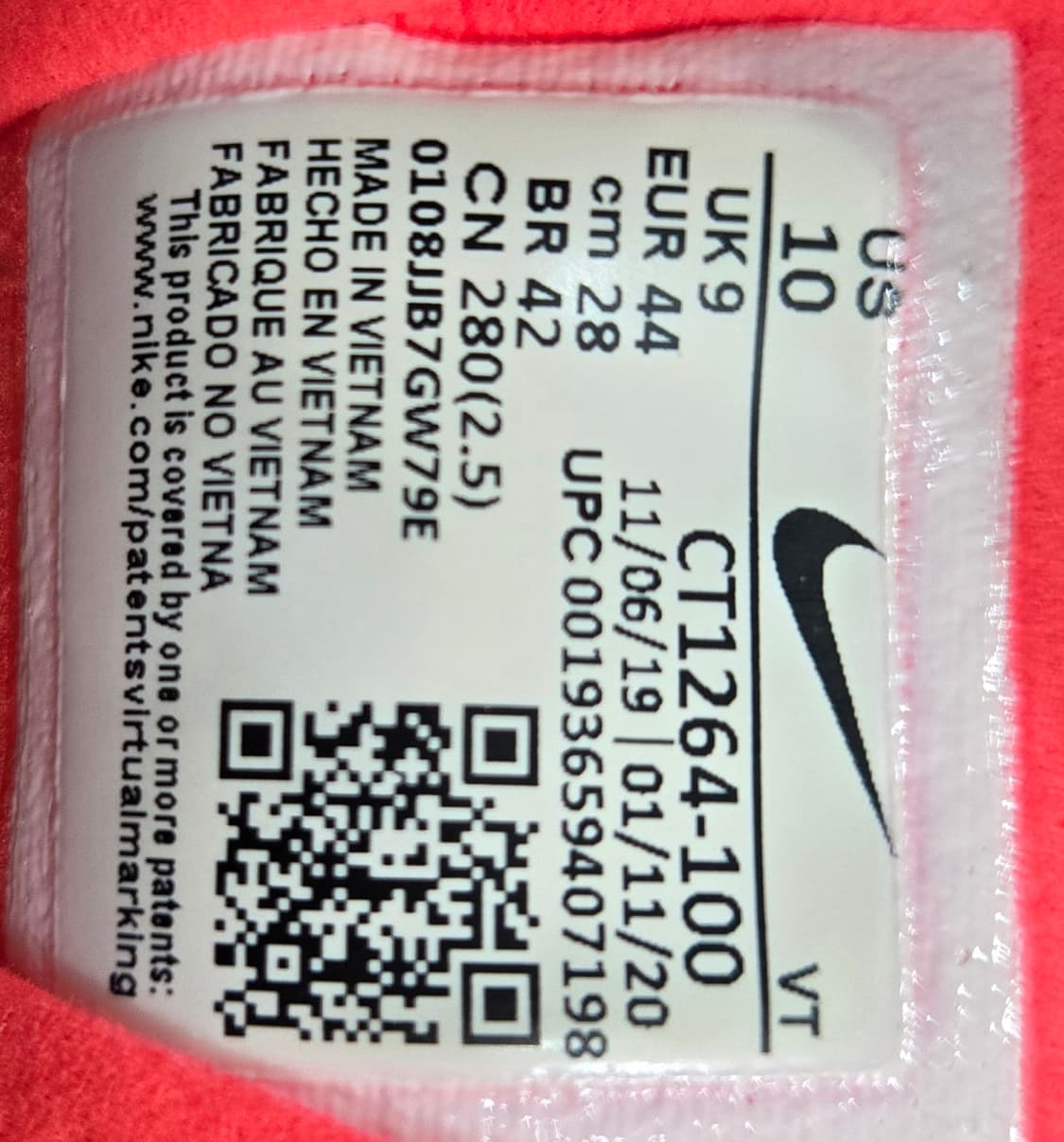 나이키 280mm- 에어맥스 리액트 스모크그레이  상품이미지7