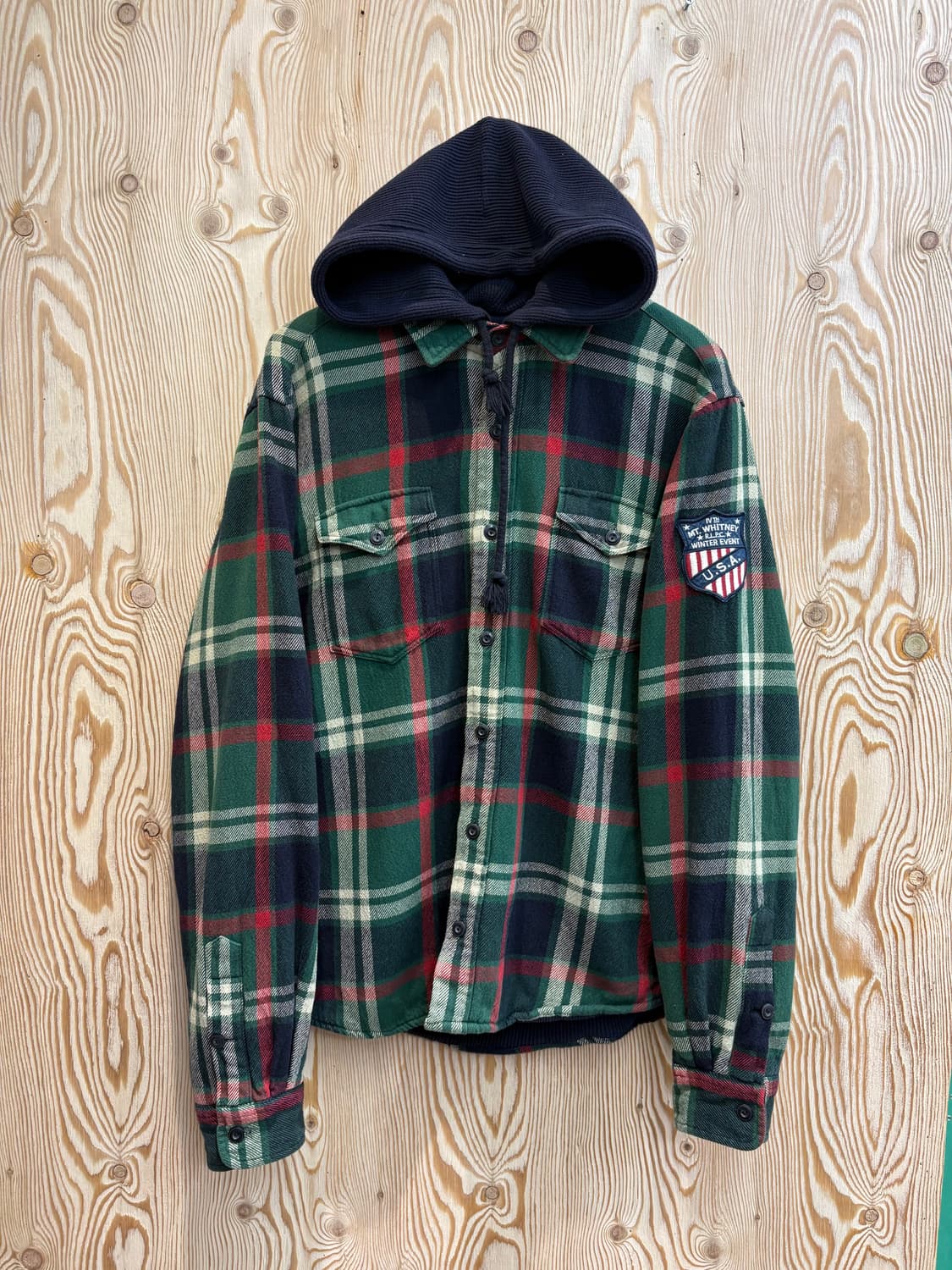 폴로 랄프로렌 플란넬 후드 셔츠 상품이미지1