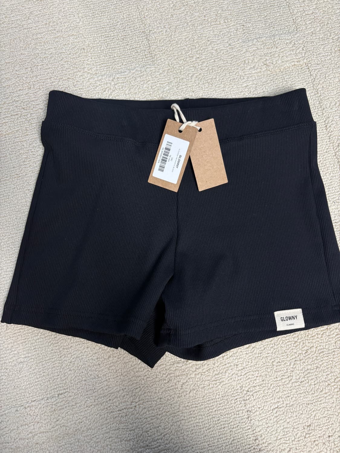 글로니 G CLASSIC RIB SHORTS (BLACK) 상품이미지2