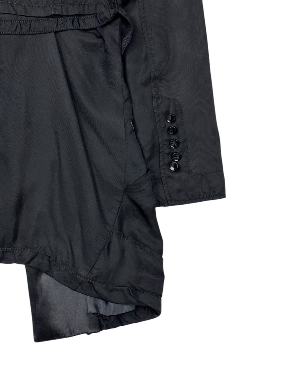 타스타스 하이넥 사선 오버랩 코트 상품이미지8