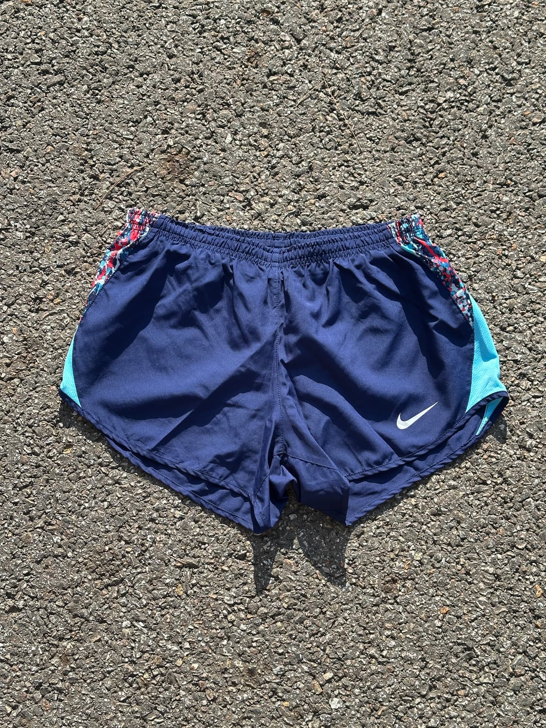 [S] 나이키 여성 네이비 사이드 멀티 러닝 쇼츠 반바지 상품이미지1