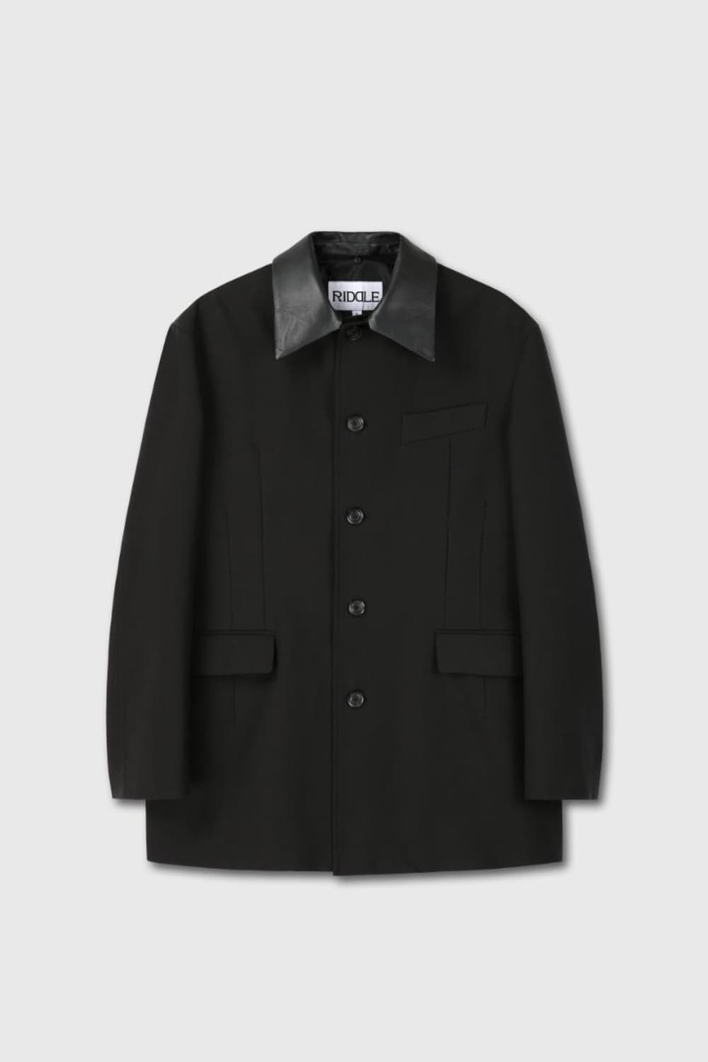 리들 오버사이즈 워크 카코트 가죽 카라 분실 상품이미지1