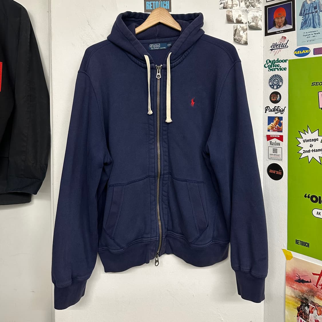90’s 폴로 써멀 이너 헤비 후드집업 상품이미지1