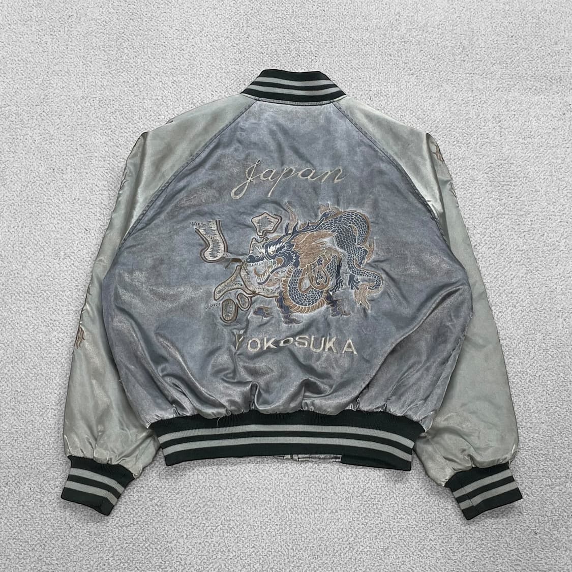 정글스톰 Jpn 재패니즈 빈티지 용 자수 스카잔 자켓 상품이미지2