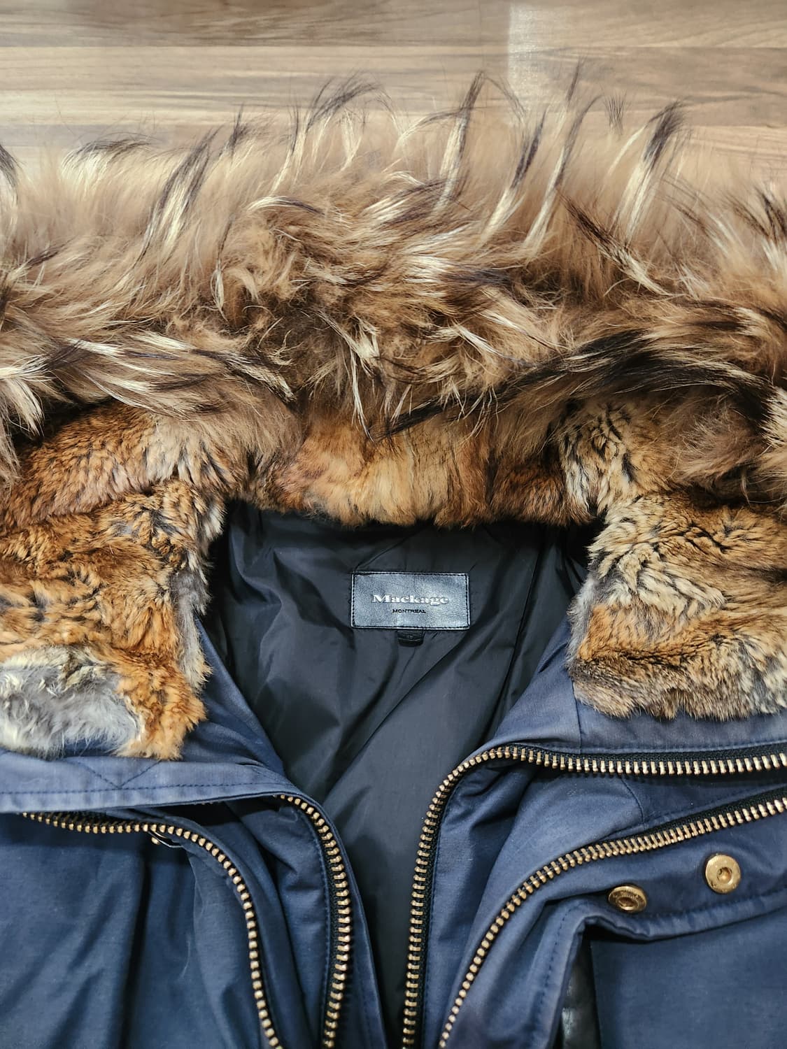 맥케이지 딕슨 금장 네이비 패딩 상품이미지2