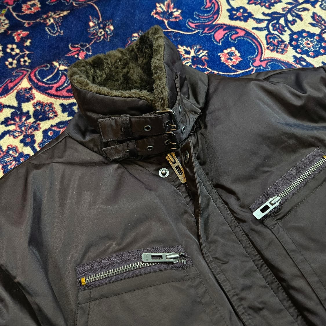 디펄스(D-PULSE) in Japan 브라운 덕다운 헌팅 점퍼 상품이미지3