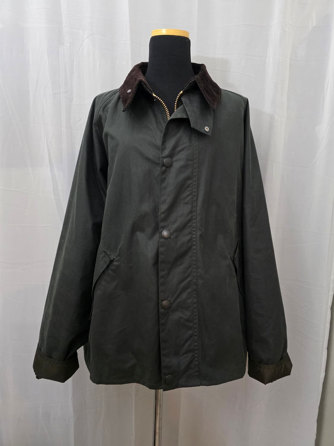 바버 왁스 자켓 다크 그린.42사이즈 상품이미지1