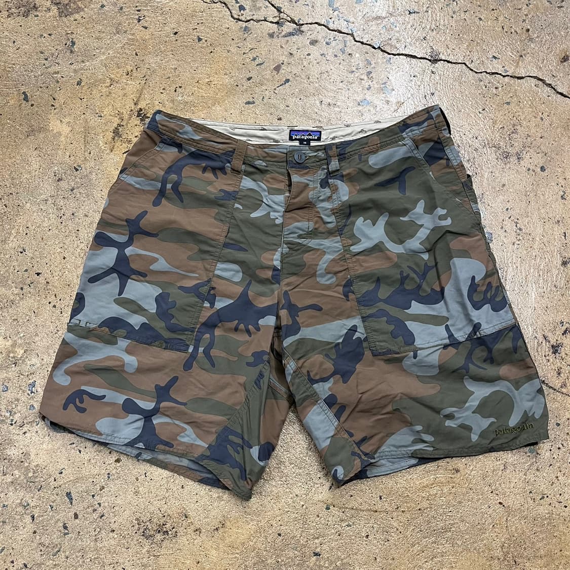 [정품/36] 파타고니아 카모플라주 패턴 빈티지 반바지 b17 상품이미지2