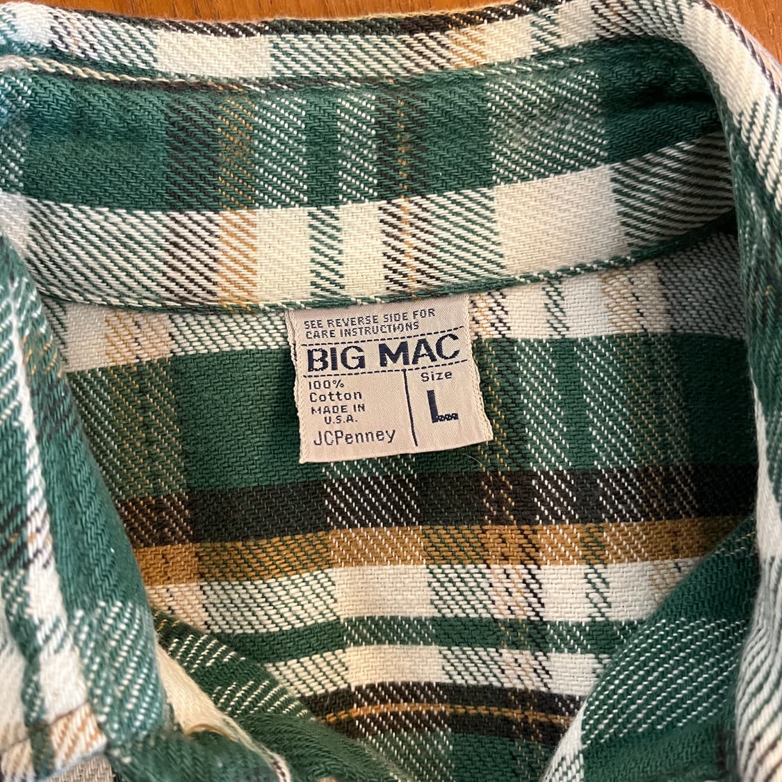 Big Mac Flannel Check Shirt ( L ) 상품이미지4