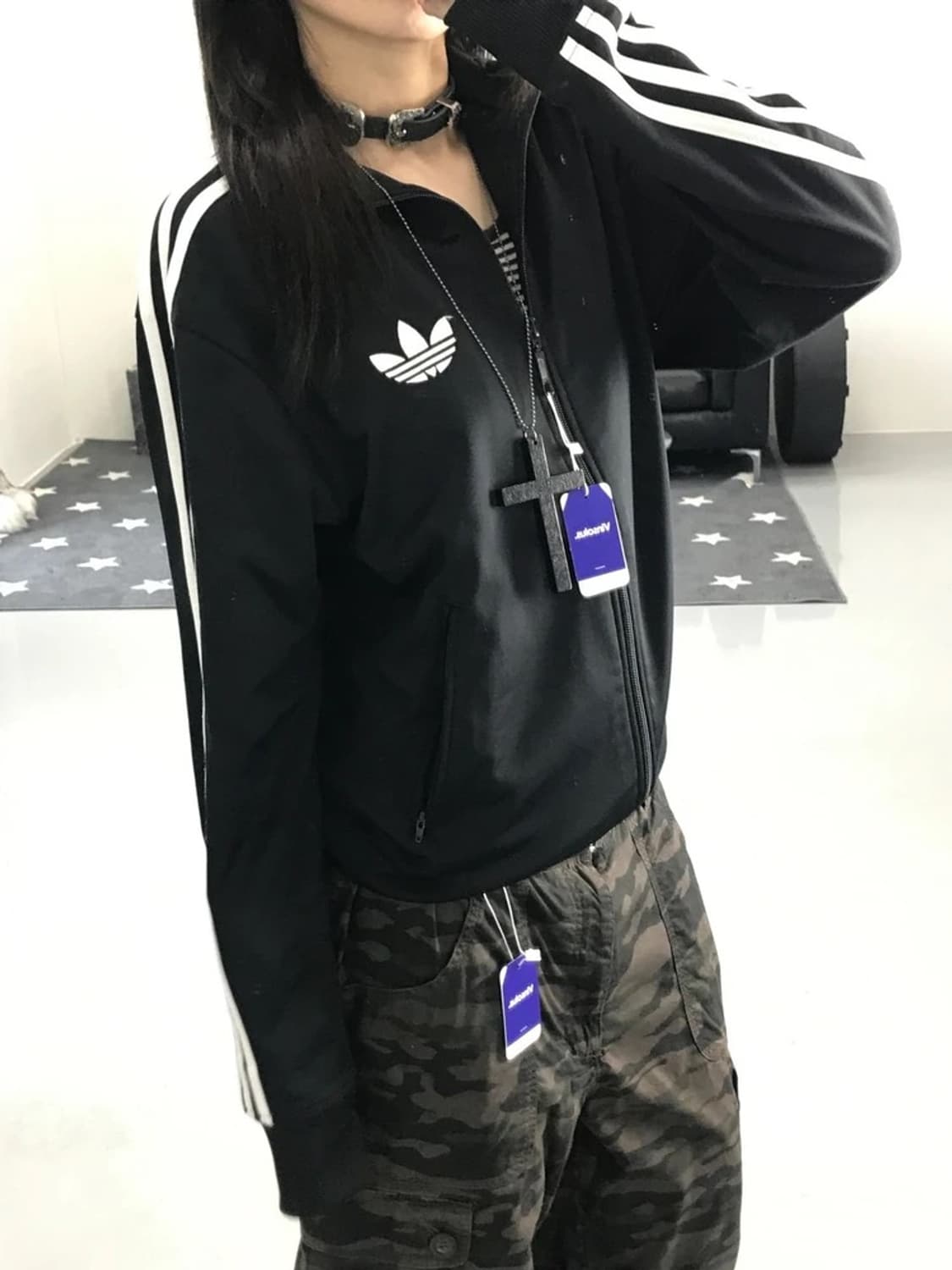 아디다스 블랙 파이어버드 져지 상품이미지3