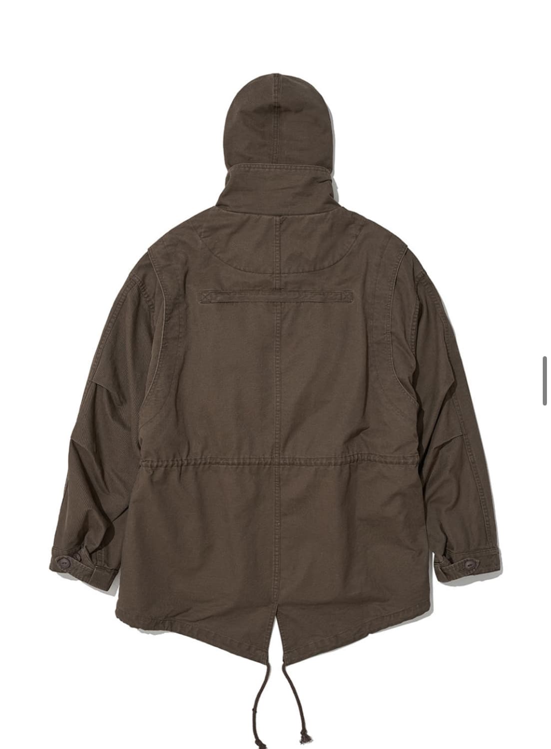 2 IN 1 워시드 M65 필드 자켓_브라운 상품이미지3