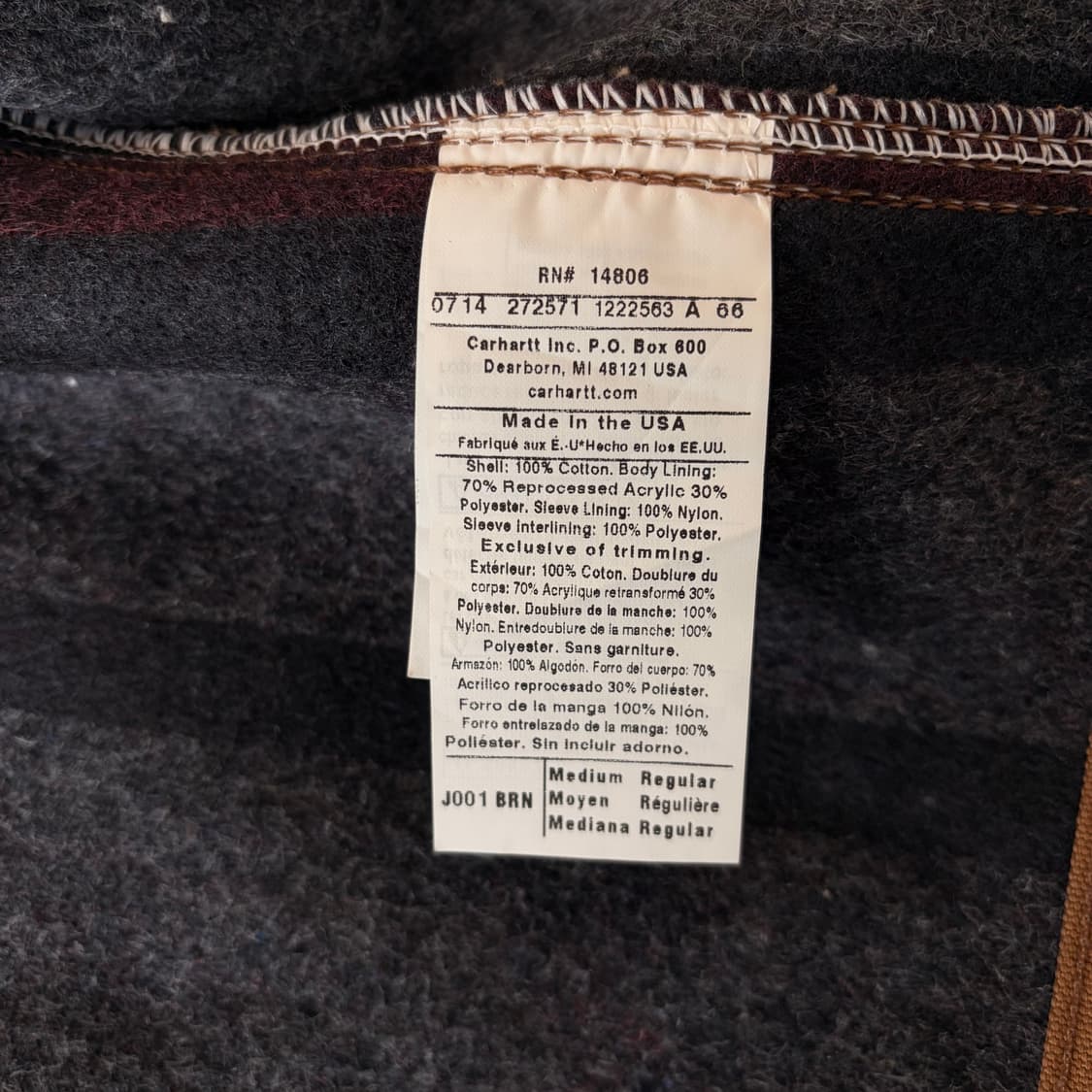 칼하트 125주년기념 디트로이트 자켓 M 0206 상품이미지10