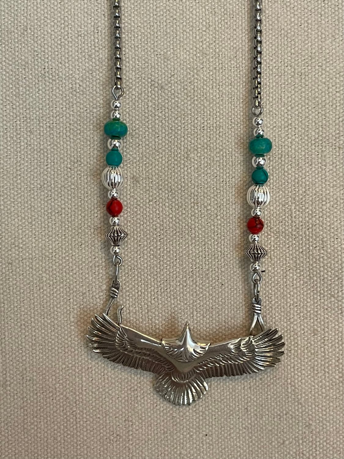 silver egle navaho nacklace  상품이미지3