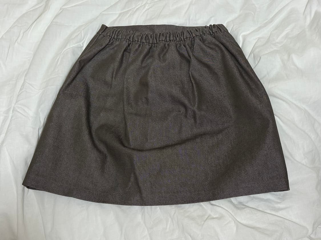 페스토 pesto 데님 스커트 소일 soil brown 상품이미지4