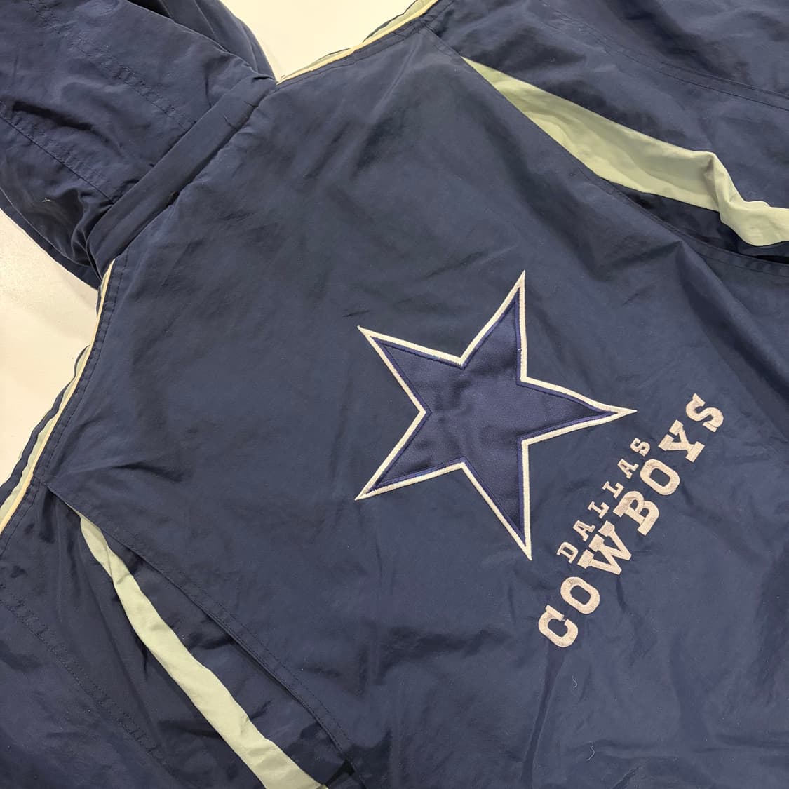 [M] 스타터 NFL 프로라인 카우보이스 후드 패딩 자켓 네이비 B655 상품이미지10