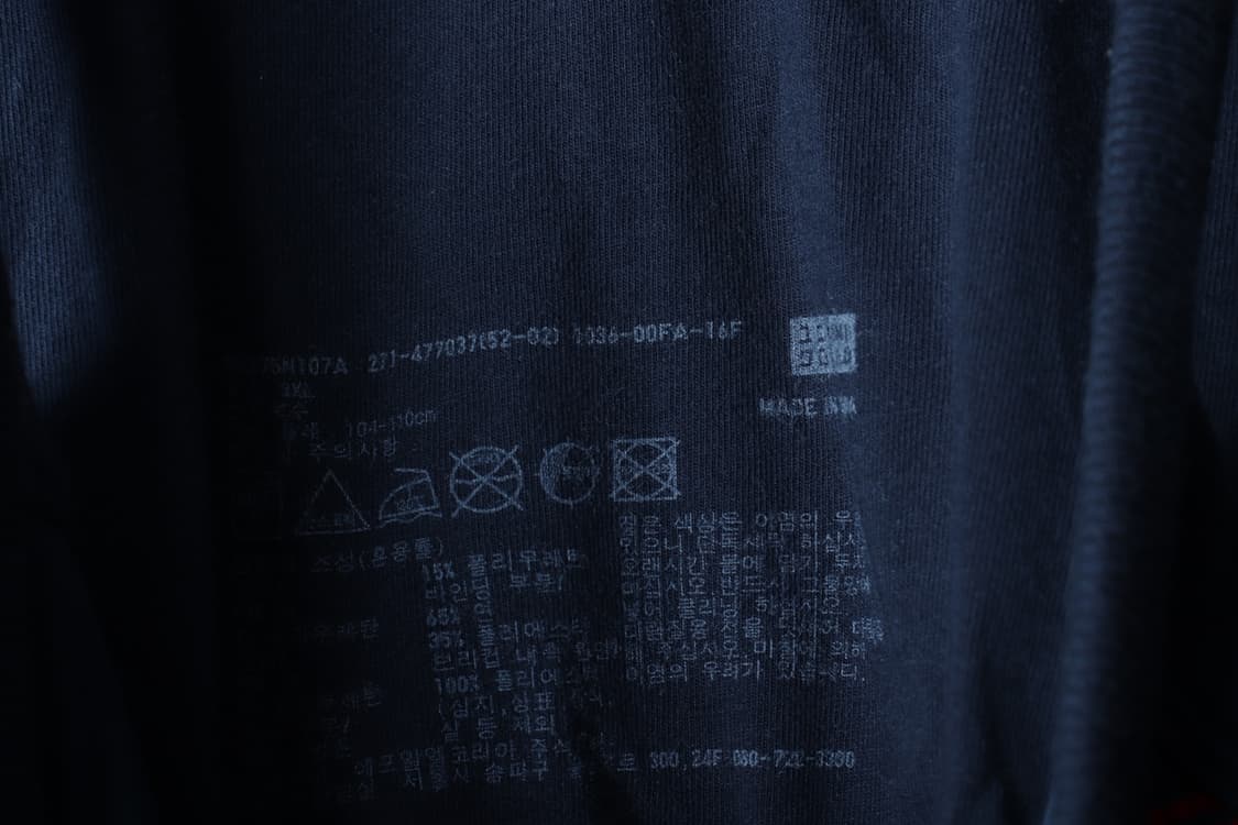 W(3XL-4XL) 유니클로 반팔 티셔츠 민소매 나시 네이비-H33404 상품이미지5