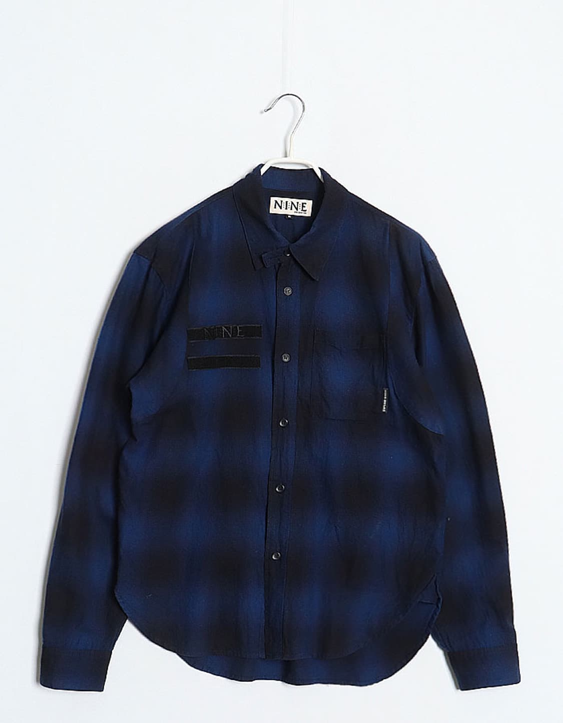 NINE Rulez Line Hombre Check Western Shi 상품이미지1