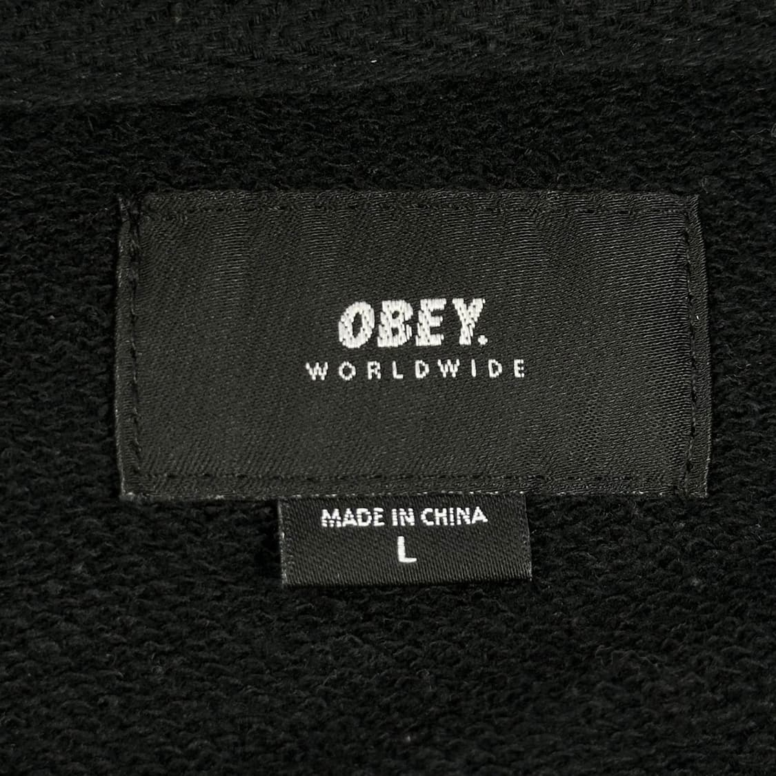 오베이 아이즈 아이콘 블랙 후드집업 (L) 상품이미지5