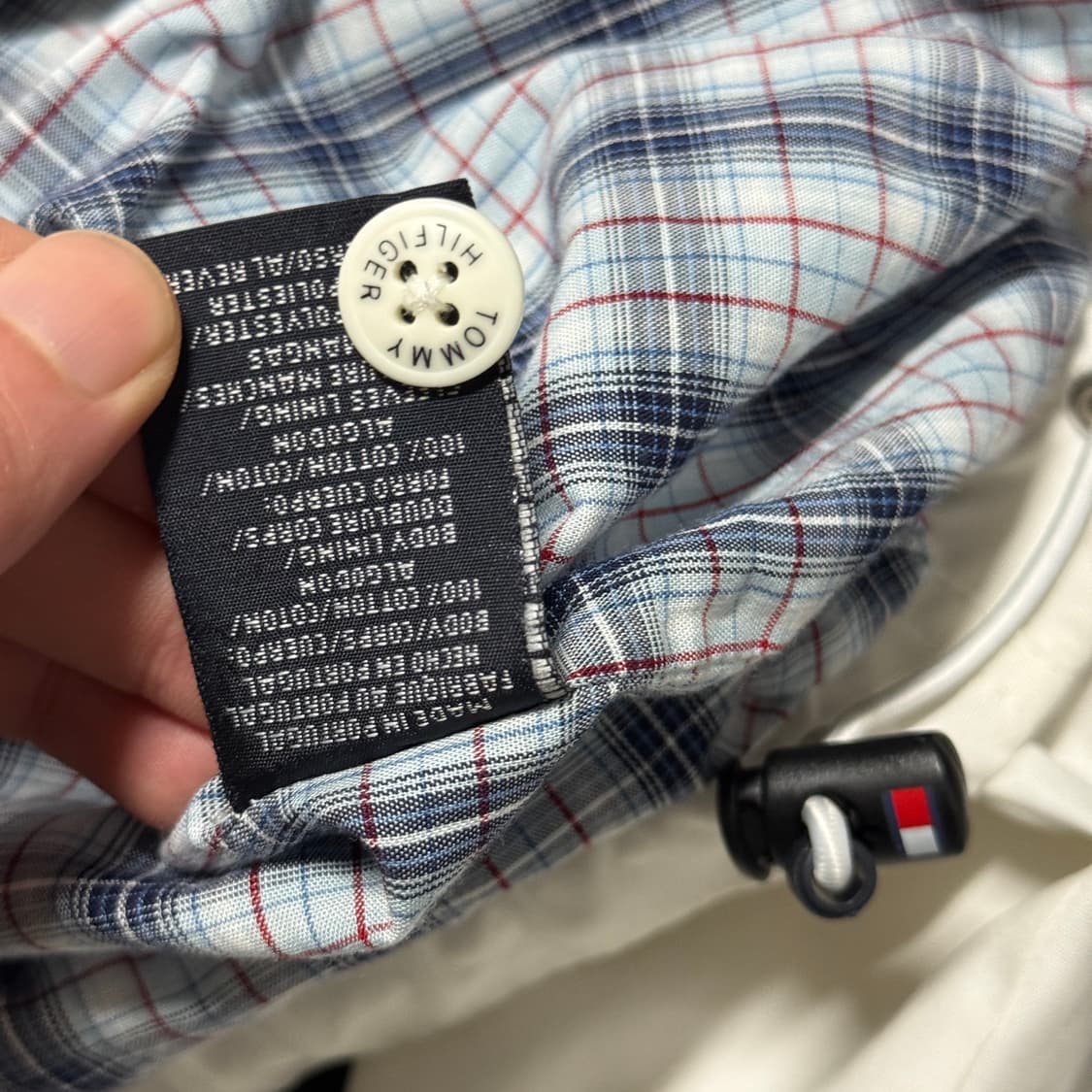 타미힐피거 자수 패치 디테일 화이트 스윙탑 자켓 상품이미지6