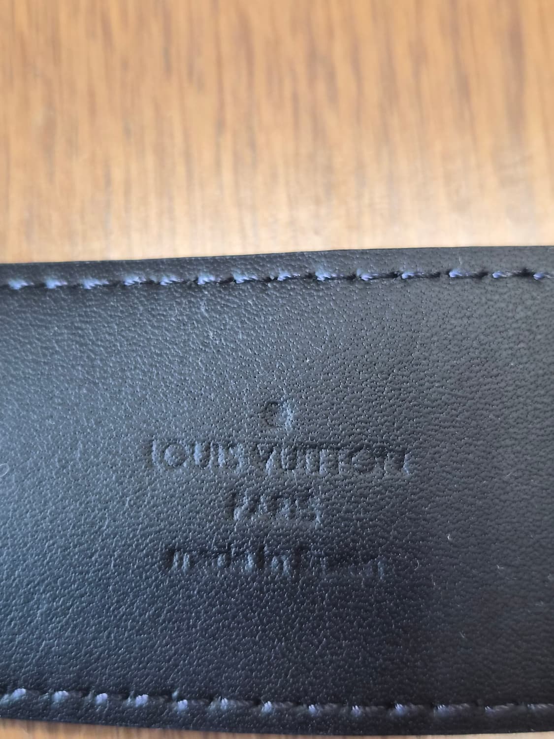 (정품) 루이비통 다미에 LV로고 벨트 그라피트 (명품 남자 허리띠) 상품이미지5