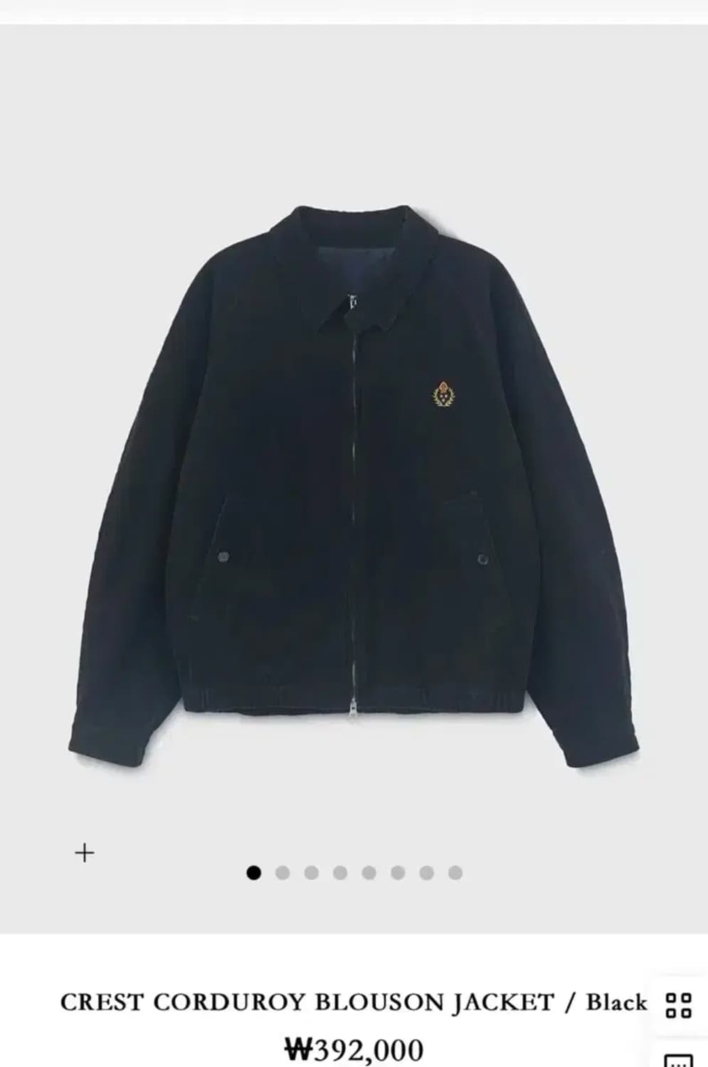 헤리티지플로스 코듀로이 블루종 블랙 s 상품이미지1