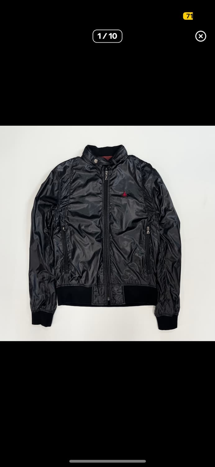 히스테릭글래머 블랙 하이넥 히든 후드 윈드브레이커 상품이미지1