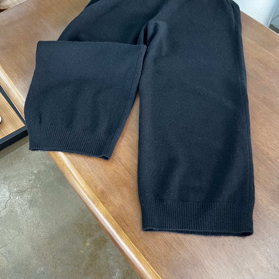 더캐시미어 캐시미어100% 와이드 니트 팬츠 67-98 상품이미지4