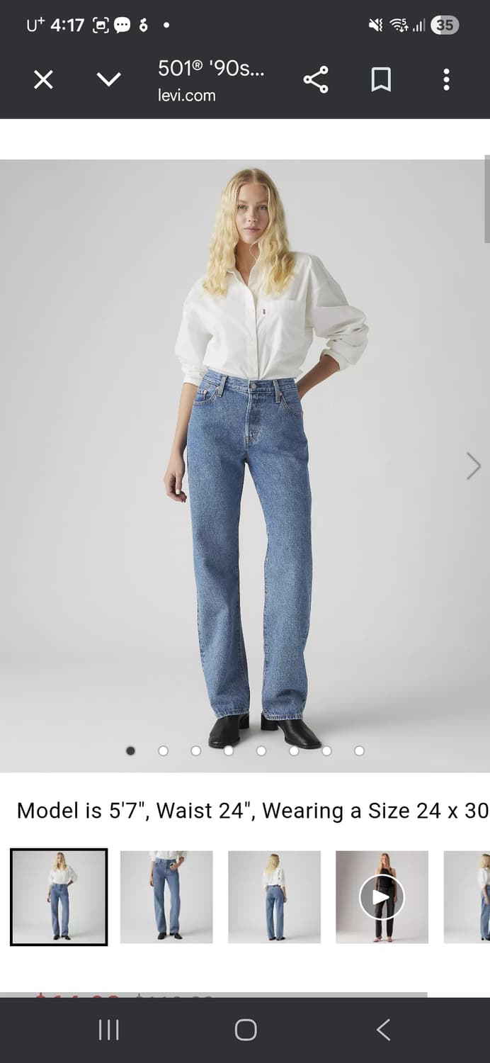 리바이스 501 90's 26 32 상품이미지1