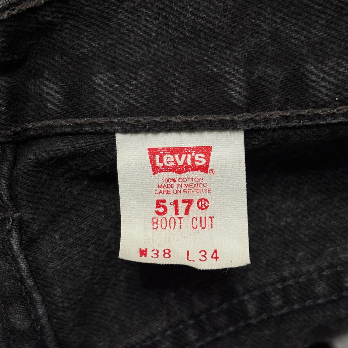 00s 빈티지 리바이스 517 블랙 허리46.5cm 상품이미지7