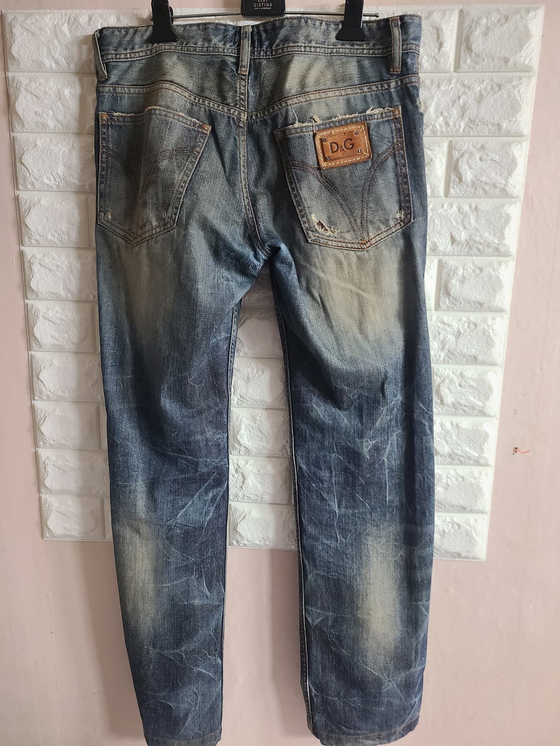 90s 아카이브 D&G 데미지 청바지(30) 상품이미지4