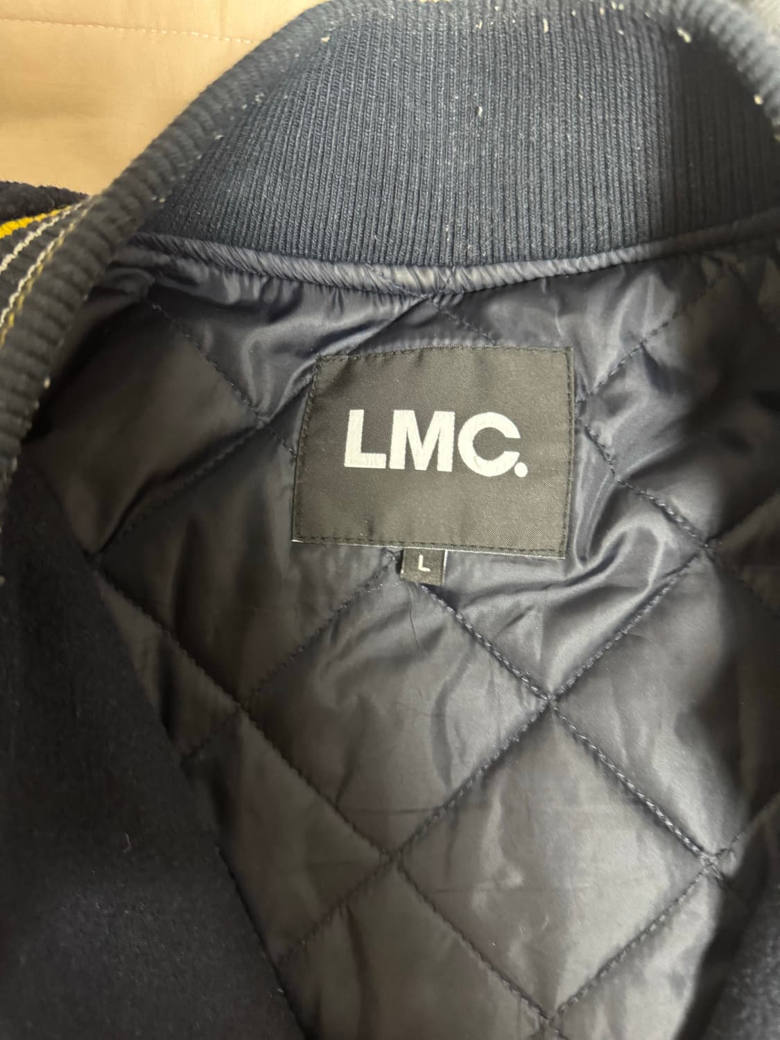 LMC ANGEL WOOL VARSITY JACKET navy 상품이미지5