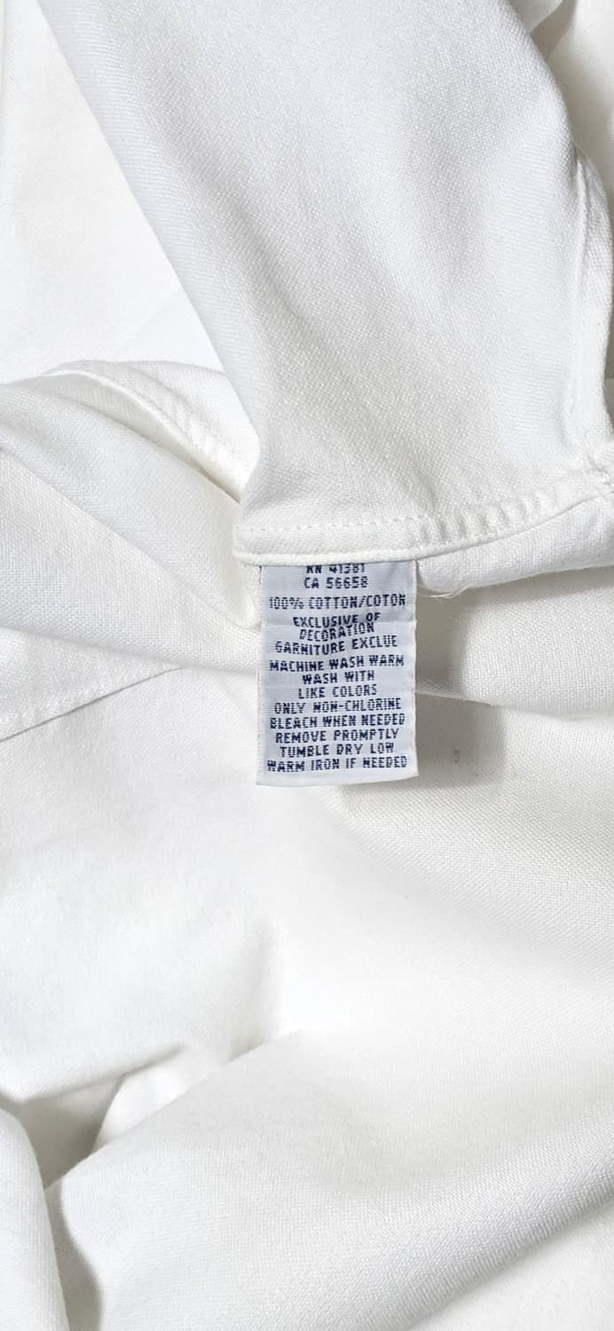 폴로 랄프로렌 화이트 여성 커스텀 핏 셔츠 L 상품이미지4