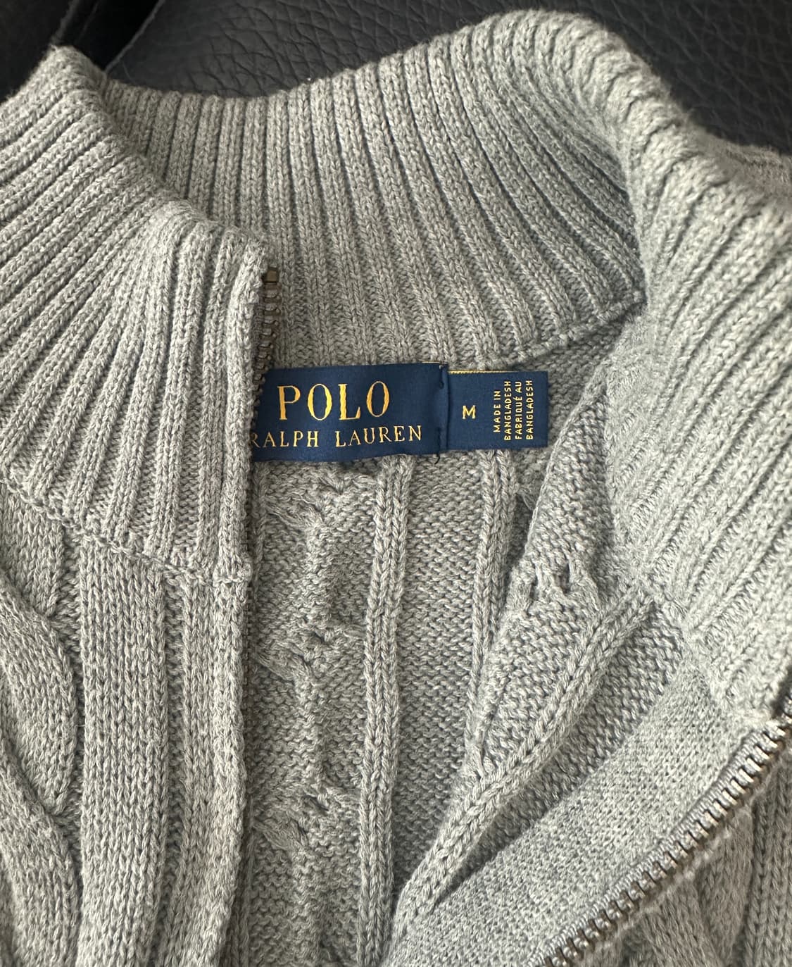 폴로 하프 집업 니트 상품이미지4