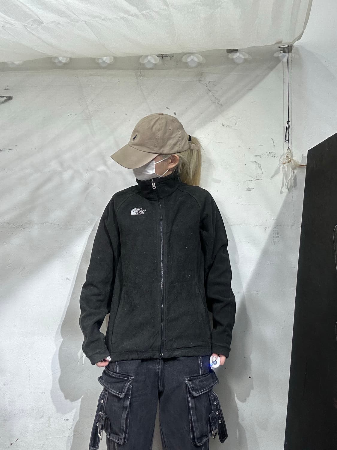 노스페이스 블랙 후리스 뽀글이 자켓 M 상품이미지2