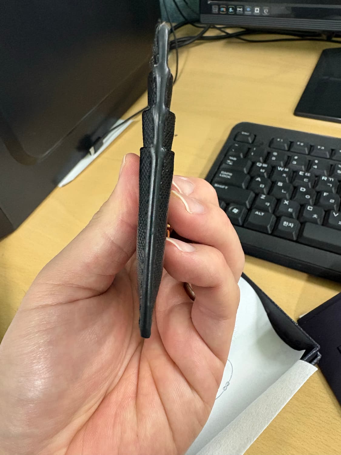 프라다 사피아노 카드지갑 블랙 상품이미지5