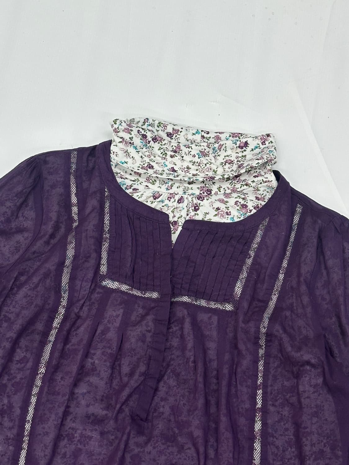 🍇하구미의 퍼플 모리걸 상의코디세트🍇 GAP 패턴 레이어드 가디건 상품이미지4