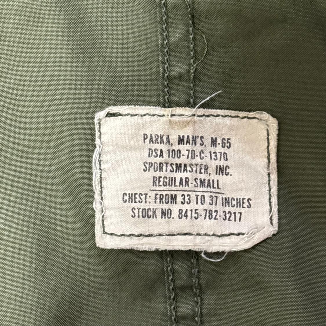 S M65 70‘s 피쉬테일 개파카 상품이미지5