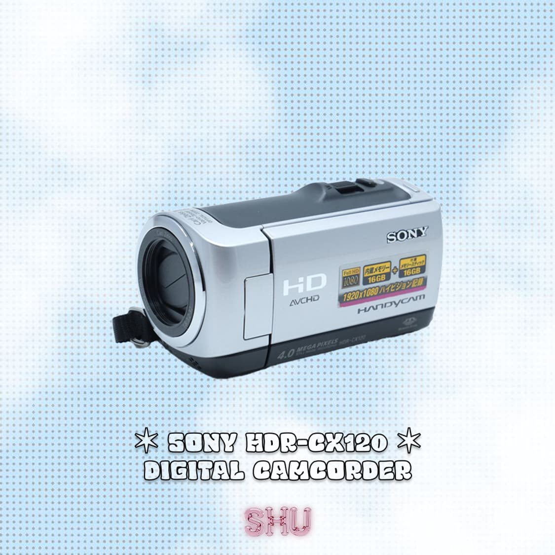 소니 HDR-CX120 디지털 빈티지 핸디캠 캠코더 실버 상품이미지3