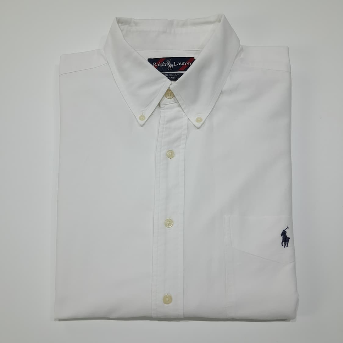 CL709 XL 폴로 90s 빅옥스포드 버튼다운 화이트 빅셔츠 남방 상품이미지8