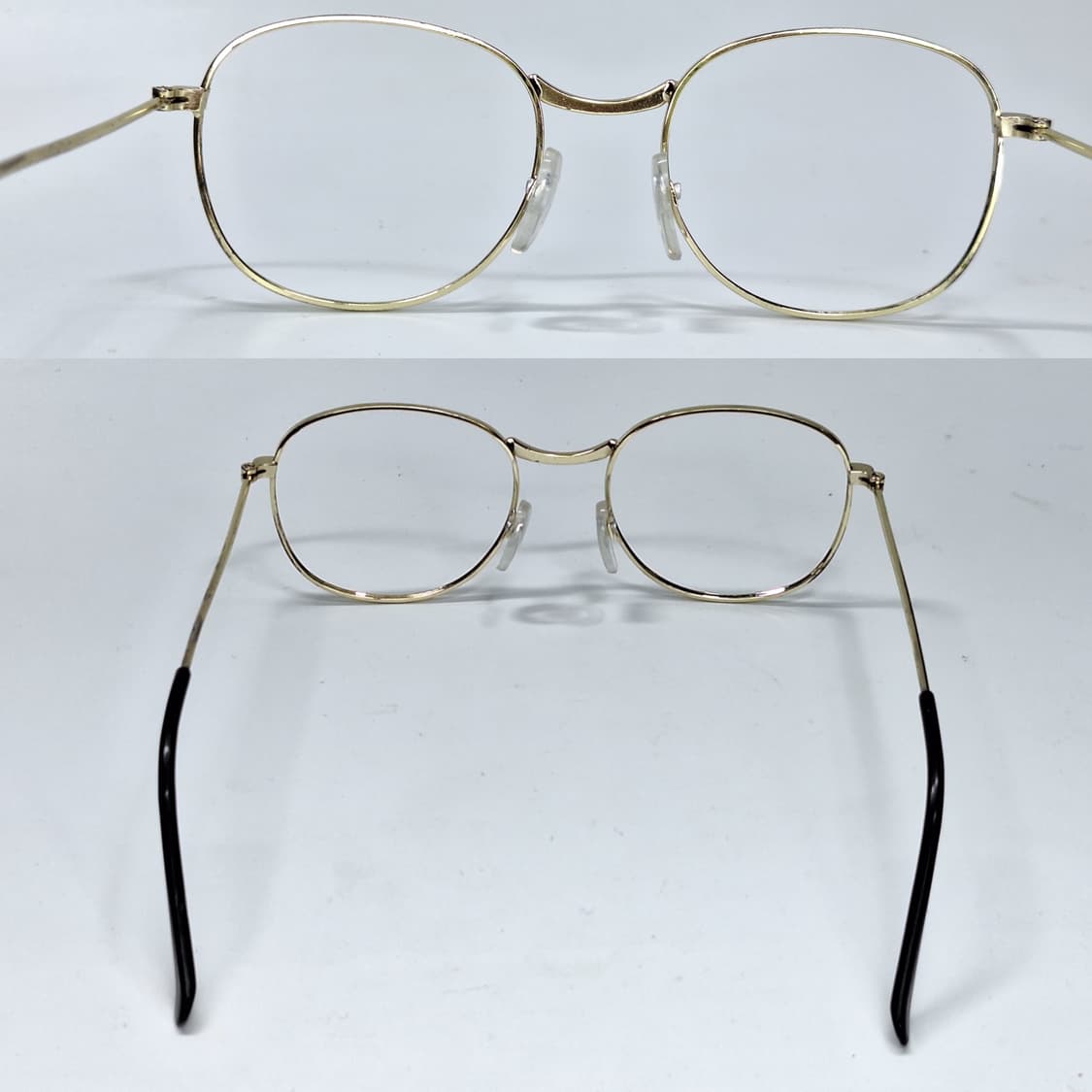 80s 일본 빈티지 소프트 스퀘어 메탈 안경테 128mm 클래식 레트로  상품이미지5