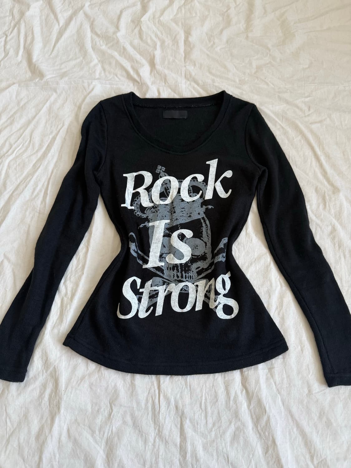 블랙 펑크 락시크 갸루펑크 슬림핏 탑 상품이미지2