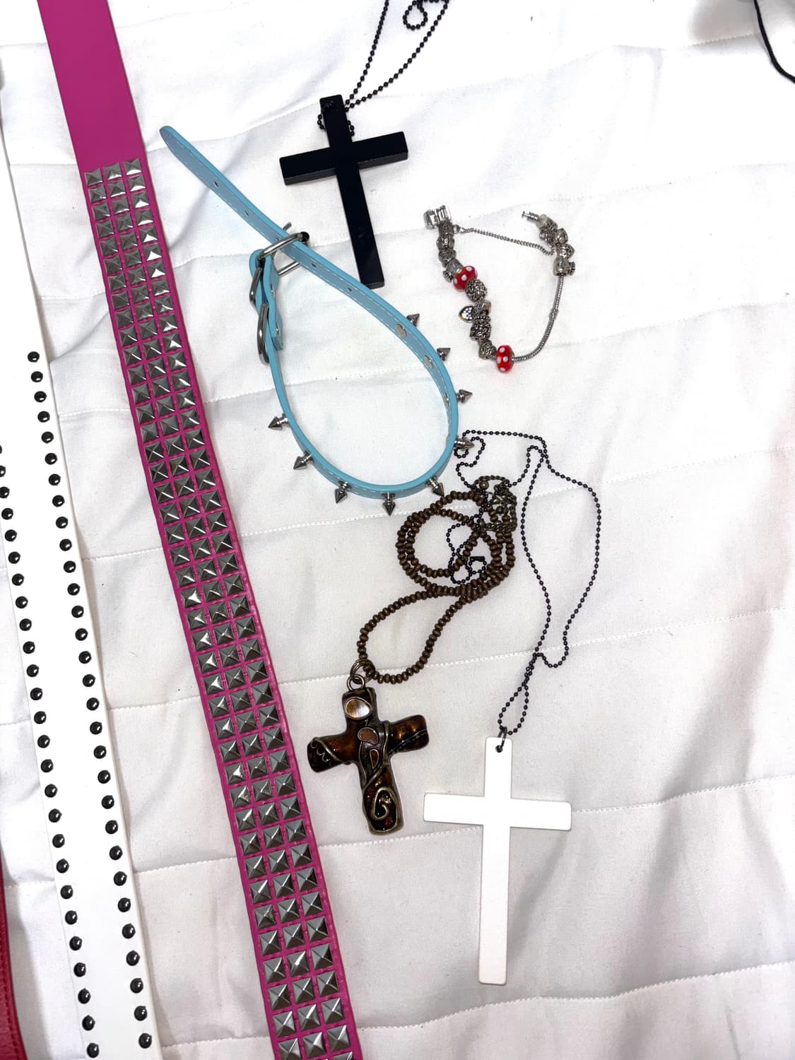 펑크/y2k 악세사리 롱 목걸이 팬던트 벨트 상품이미지2