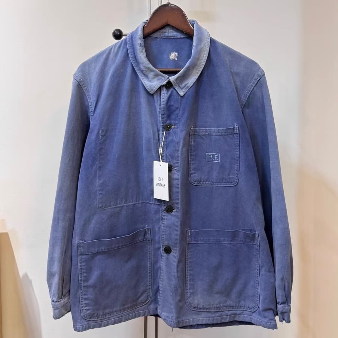 80s 유러피안 프렌치 워크자켓  (3-포켓 / 인디고) 상품이미지1